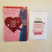 Hallmark Valentines Day Card Assortment 3 New Cards with Envelopes For Wife