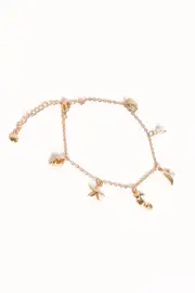 [PUP38] Alex Charm Bracelet - Gold Gold