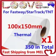 1x Thermal Direct Labels Rolls 100 X 150mm Fastway Startrack Zebra SATO DATA MAX