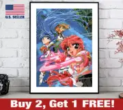 Magic Knight Rayearth Poster 18" x 24" Print Clamp 90s Anime Wall Art Decor 4