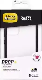 OtterBox React Series Case Samsung Galaxy S22 Ultra Clear/Black Shockproof