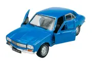 WELLY OLD TIMER 1975 PEUGEOT 504 BLUE 1:34 DIE CAST METAL MODEL NEW IN BOX