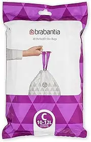 Brabantia PerfectFit Bin Liner Code C (10-12 Litre) 40 Bag Dispenser Pack