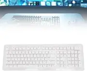 110 Keys Keyboard Keycaps Brazilian Portuguese Translucent ABS Keycaps for 61 64 68 84 87 96 98 100 104 108 Mechanical Keys Keyboards Language Customization (White)