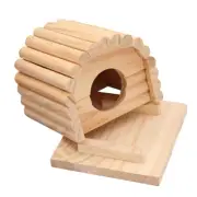 Guinea Pig Ladder House Wooden Hamster Cage Chinchilla Climbing Platform
