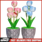 Home Flower LED Lamp Touch Control Dimmable LED Bedside Lamp USB Rechargeable