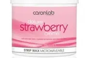 Caronlab Strawberry Creme Cream Strip Wax Microwaveable 400g Waxing Hair Removal