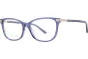 Gucci GG1451O 006 Eyeglasses Women's Blue Full Rim Cat Eye 54mm