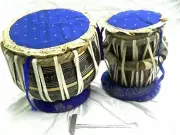 Tabla Drum Set Black Brass Bayan Handmade Dayan+Hammer+ Book Rings & Bag