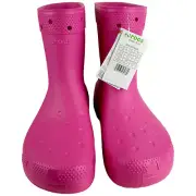 CROCS Classic Crush Boots Mens Womens Size USA M 13/W 15 Juice Pink New In Bag