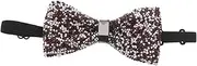 [CALLARON] Sequin Bow Tie for Men Rhinestone Glitter Party Accessory Chic Design for Nightclub Sparkly Skin Friendly for Making Striking Impression