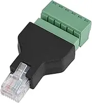 VBESTLIFE Ethernet RJ12 6P6C Male to 6 Pin Screw Terminal Adapter Plug, Pack of 1