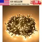 500 LED 49ft Christmas String Lights Indoor Outdoor Decor Warm White LED Lights
