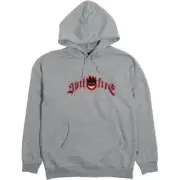 Spitfire Immortal Fire Emb Hoodie/Sweatshirt XL-Heather Grey