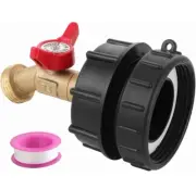 275-330 Gallon IBC Tote Water Tank Adapter 3/4" Brass Fittings Valve Connector