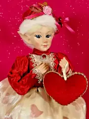 Cynthia Rowley Valentine's Day Fairy Elf Shelf-Sitter 15” Posable New (no tags)