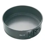Mastercraft Black 30cm Non-Stick Springform Heavy Base Round Baking Cake Pan