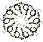 WOFASHPURET 10Pcs Small Bungee Cords with Hooks Heavy Duty Elastic Straps for Secure Luggage Practical Camping Gear for Outdoor Activities Convenient Elastic Bands for Travel