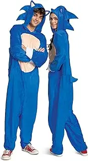 Disguise Sonic 2 Adult Sonic Movie Costume, As Shown, Size Large (42-46)