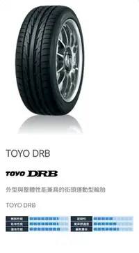 在飛比找Yahoo!奇摩拍賣優惠-超級輪胎王~全新日本東洋~TOYO~DRB~225/55/1