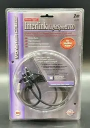 NEW Monster Digital Interlink Lightspeed 100 2M 6.6ft Fiber Optic Toslink Cable
