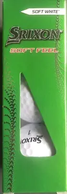 Srixon Soft Feel White Golf Balls 3 Pack