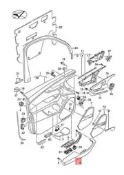 NEW AUDI Q7 4MB 4MG ARMREST LEATHER CEDAR BROWN 4M0867166CEN7 ORIGINAL