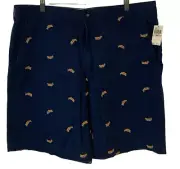 IZOD Luxury Sport 40 NWT Fish Pattern Blue Mens