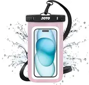 JOTO Universal Waterproof Phone Pouch Cellphone Dry Bag Case for iPhone 16 15 14 13 12 11 Pro Max Mini Plus Xs XR X 8 7 6S, Galaxy S24 S23 S22 S21 Plus Note, Pixel up to 7" -Crystalblack
