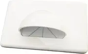 G.E.P Bull Nose Wall Plate Cable Management Outlet Plate - White