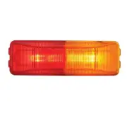 Incandescent Rectangular Fender Mount Clearance/Marker Light - Amber & Red Lens