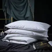 Three Geese Adjustable Layer Goose Feather Pillow,Assembled Bed Pillow,100% Soft