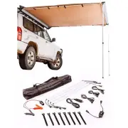 Adventure Kings 2x3m Waterproof Side Awning + Illuminator 4 Bar Camp Light Kit