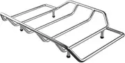 SWESGI Tour Pack Luggage Rack Trunk Top Luggage Rack Motorcycle Trunk Rail Rack Compatible for Harley Touring Street Glide Electra Glide Road Glide Road King Ultra Limited 1984-2023,Chrome