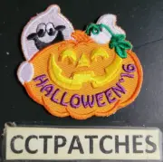 GIRL SCOUT 2016 HALLOEEN PUMPKIN GHOST PATCH