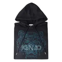 在飛比找momo購物網優惠-【KENZO】KENZO藍字刺繡LOGO經典虎頭設計棉質長袖