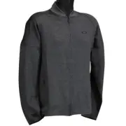 Oakley Full Zip Golf Fleece Mens Size M Medium Forged Iron Grey Jumper Pullover