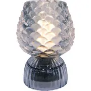 LVD Led Glass Home/Room Bedside Lamp Night Light Tabletop Decor 14.5cm Blue
