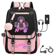 Aphmau anime backpack travel USB school bag male student school bag back gift bag Type 10