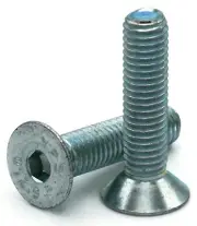 M16-2.0 Flat Head Socket Cap Screws Allen Bolts Class 12.9 Zinc ISO 4762/DIN 912