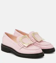 [Roger Vivier] Roger Vivier Viv' Rangers patent leather loafers AU 7 pink
