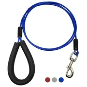 Strong Stainless Steel Chew Proof Soft Padded Handle no Tangle Cable Pet Leash for Small, Medium, and Large Dogs