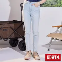 在飛比找蝦皮商城優惠-EDWIN 修身顯瘦窄管直筒牛仔褲(重漂藍)-女款