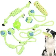 Dog Chew Rope | Dog Rope Puppy Teether Pet Tug | Chewing Supplies Chew Toys Knot Tug Indoor Outdoor Exerciser for Home Travel
