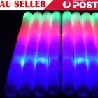100-600PCS Light Up LED Soft Foam Sticks Wands Rally Flashing Glow Party Rave AU