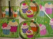 CUPCAKE PARTY - Birthday Party Supply Kit Pack Set 16