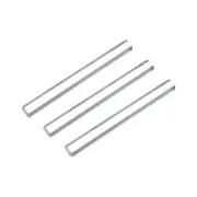 Acrylic Round Rod,25mm x 10-inch Clear,Solid Plastic PMMA Bar Stick 3pcs