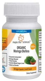ORGANIC Moringa Oleifera Leaf Capsules Pure & High Quality