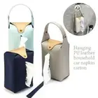 Paper Holder Toilet Tissue Storage Bag Hanging Tissue Cover Bag Car Tissue Box