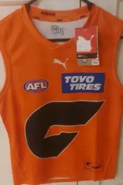GWS Giants AFL Kids Jumper Guernsey Sz 14 PUMA NWT